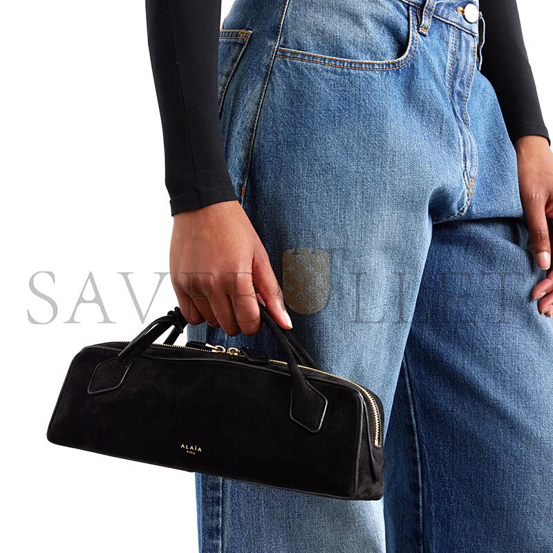 A1a1a LE TECKEL LEATHER-TRIMMED SUEDE CLUTCH AA1S06026CA328 (31*10*7cm)
